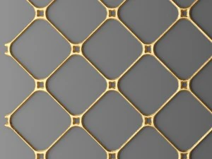 panel lattice grille 3d 3D Model