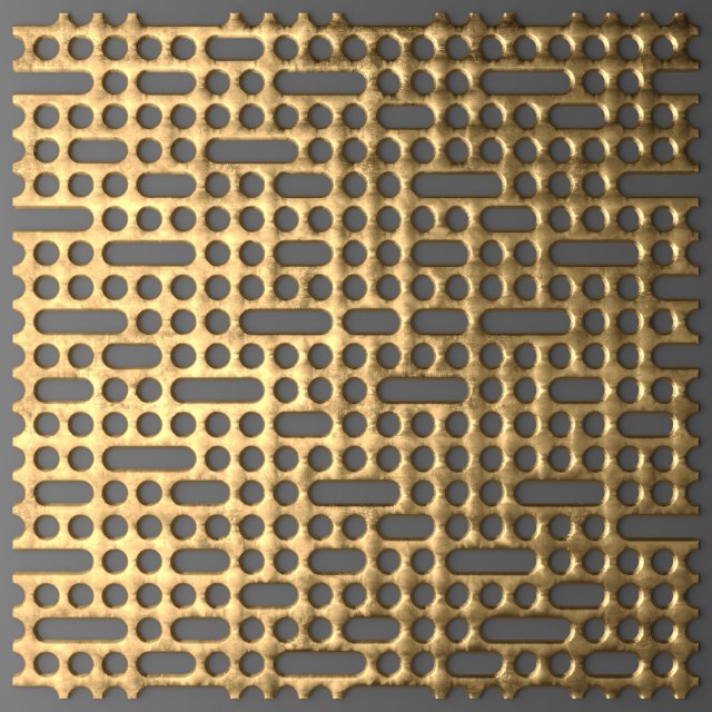 panel lattice grille 3d 3D Model .c4d .max .obj .3ds .fbx .stl .blend 