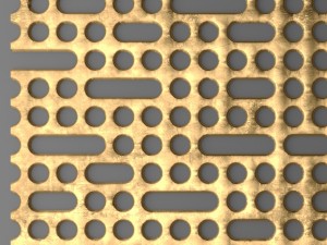 panel lattice grille 3d 3D Model