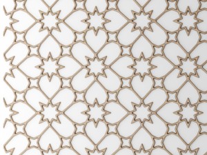 lattice arab panel 3d 3D Model