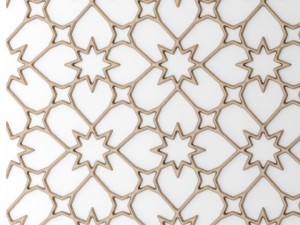 lattice arab panel 3d 3D Model