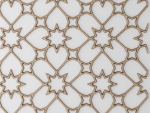 lattice arab panel 3d 3D Model