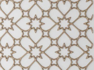 lattice arab panel 3d 3D Model