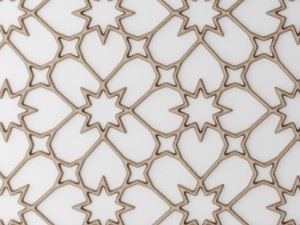 lattice arab panel 3d 3D Model