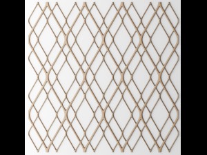 set panel lattice grille 3d Model 3D