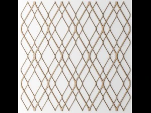 set panel lattice grille 3d 3D Model