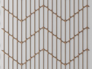set panel lattice grille 3d Model 3D