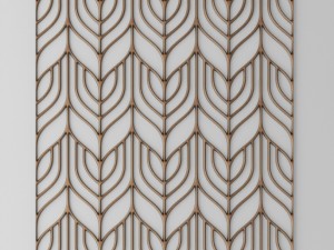set panel lattice grille 3d Model 3D