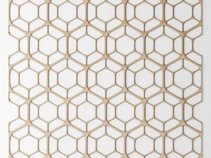 set panel lattice grille 3d 3D Model