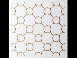 set panel lattice grille 3d 3D Model