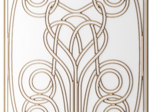 panel lattice grille 3d Modello 3D