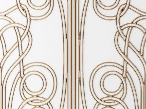 panel lattice grille 3d 3D Model