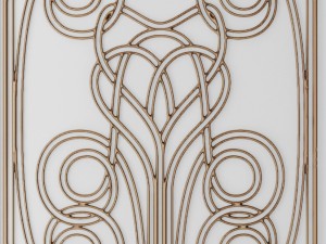 panel lattice grille 3d Modello 3D