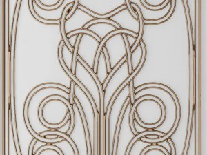 panel lattice grille 3d 3D Model