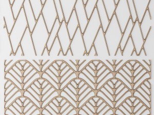 set panel lattice grille 3d Modelo 3D