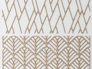 set panel lattice grille 3d 3D Model