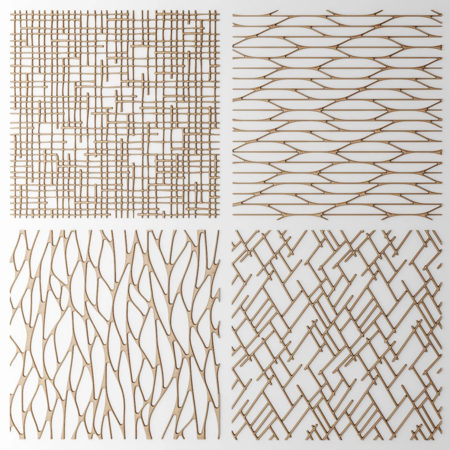 set panel lattice grille 3d 3D Model .c4d .max .obj .3ds .fbx .stl .blend