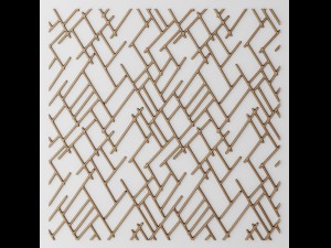 set panel lattice grille 3d Model 3D