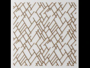 set panel lattice grille 3d 3D Model