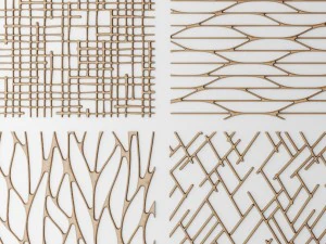 set panel lattice grille 3d 3D Model