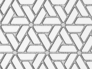 set panel lattice grille 3d Model 3D