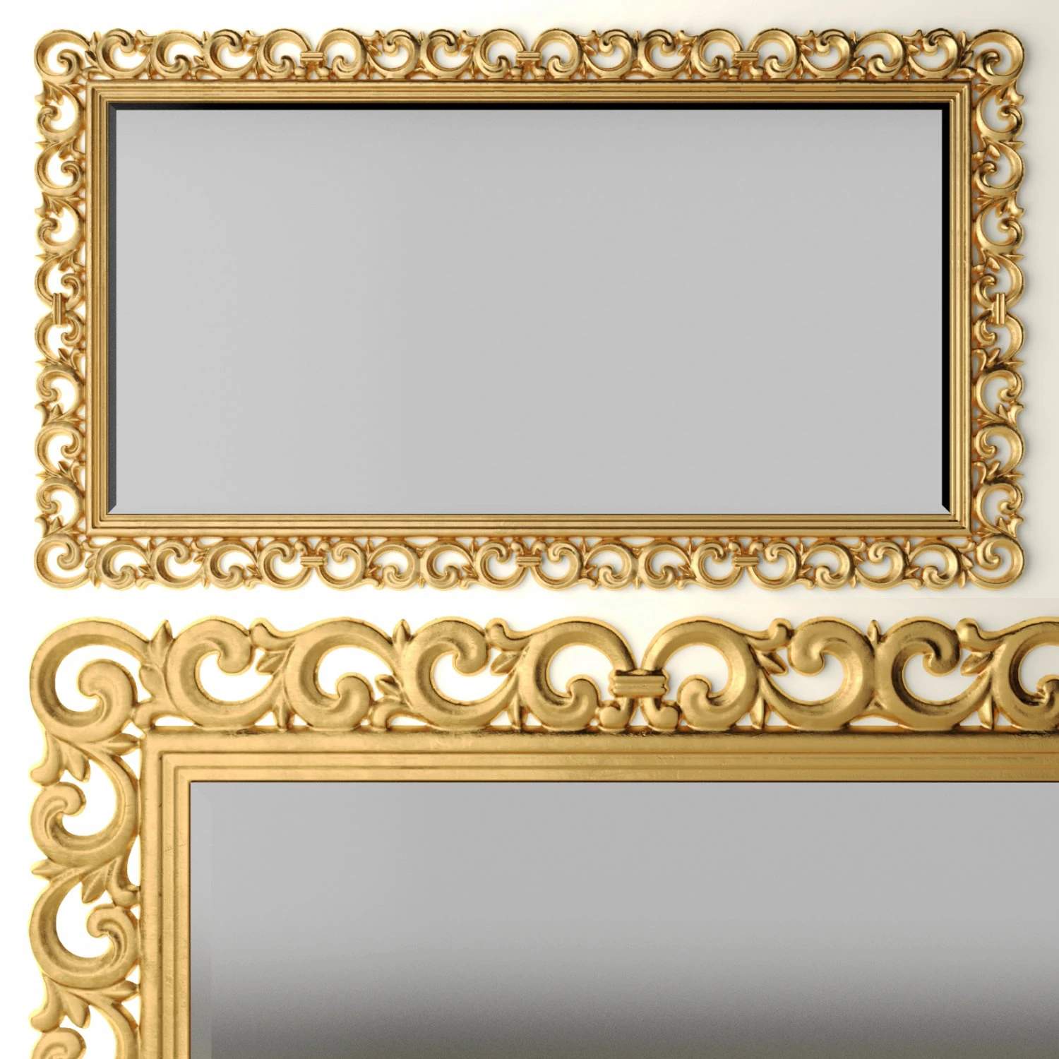 classic mirror 3d 3D Model .c4d .max .obj .3ds .fbx .stl .blend 