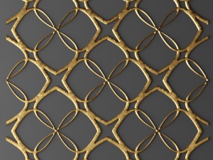 set panel lattice grille 3d Model 3D