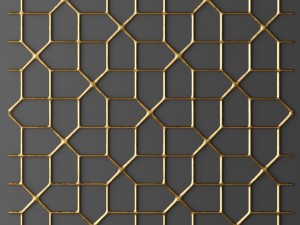 set panel lattice grille 3d Model 3D