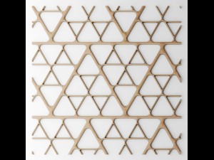 set panel lattice grille 3d 3D 模型