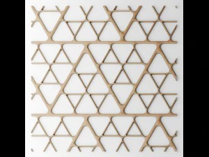 set panel lattice grille 3d 3D Model