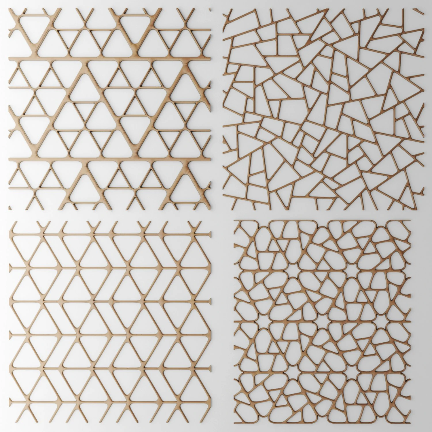 set panel lattice grille 3d 3D Model .c4d .max .obj .3ds .fbx .stl .blend