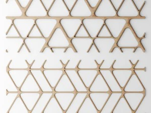 set panel lattice grille 3d 3D Model