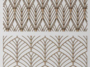 set panel lattice grille 3d 3D Model