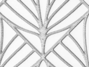 set panel lattice grille 3d 3D Model