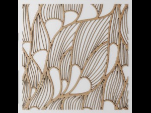 set panel lattice grille 3d Model 3D