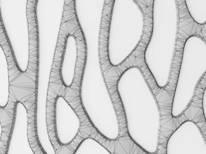 set panel lattice grille 3d 3D Model