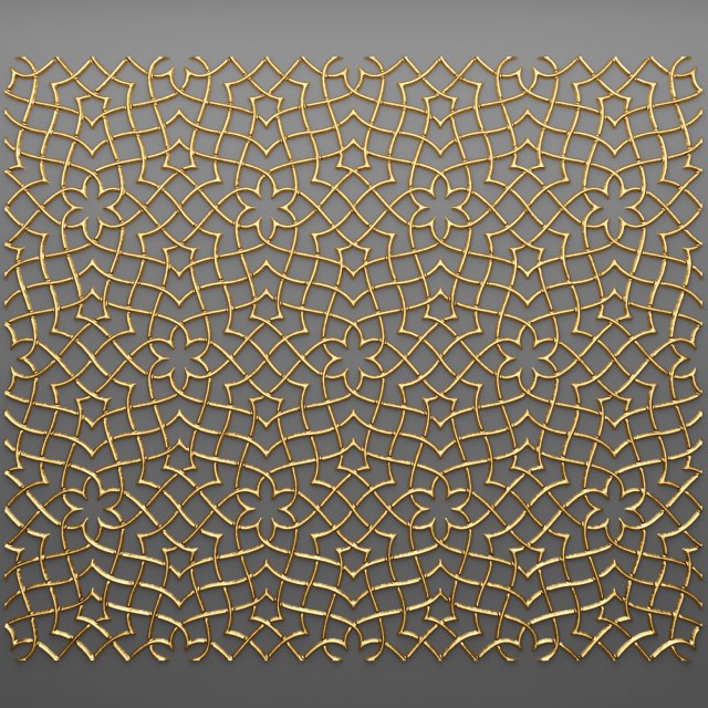 lattice arab panel 3d 3D 모델 .c4d .max .obj .3ds .fbx .stl .blend 
