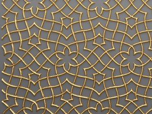 lattice arab panel 3d 3D 모델