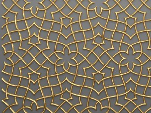 lattice arab panel 3d 3D Model