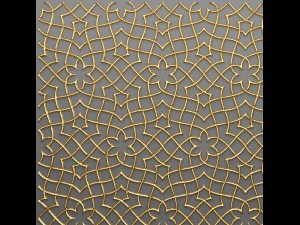 lattice arab panel 3d 3D Model