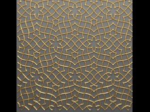 lattice arab panel 3d 3D Model