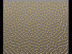 lattice arab panel 3d 3D 모델