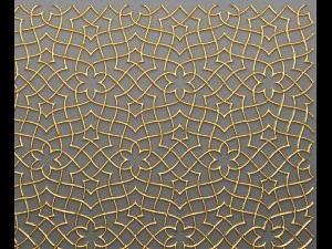 lattice arab panel 3d 3D Model