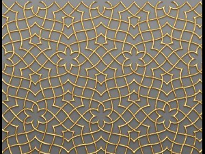 lattice arab panel 3d 3D Model