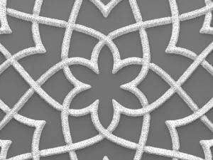 lattice arab panel 3d 3D Model
