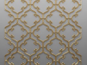 panel lattice grille 3d 3D Model