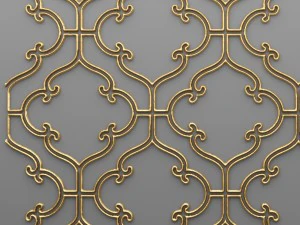 panel lattice grille 3d 3D Model