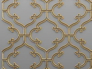 panel lattice grille 3d 3D Model