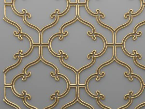 panel lattice grille 3d 3D Model