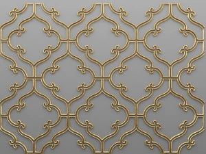 panel lattice grille 3d 3D Model